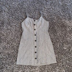 Blue & Brown Striped Altar’d State Dress